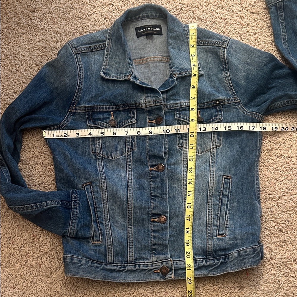 LUCKY BRAND🍀Classic Blue Denim Jacket Size Small💙 - Picture 14 of 15